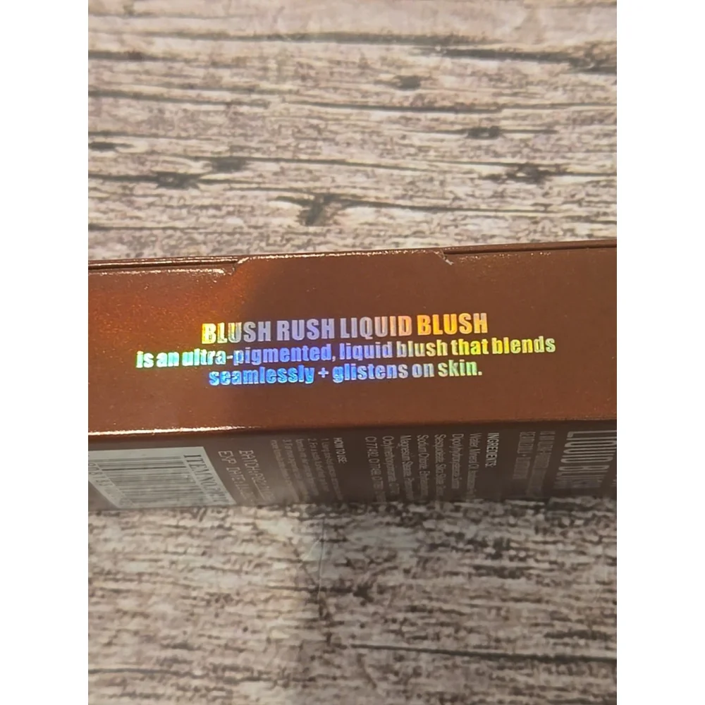 Blush Rush Liquid Blush Grand Prix Red Brown New-Sealed Page Vine Ex 11/29 (219)